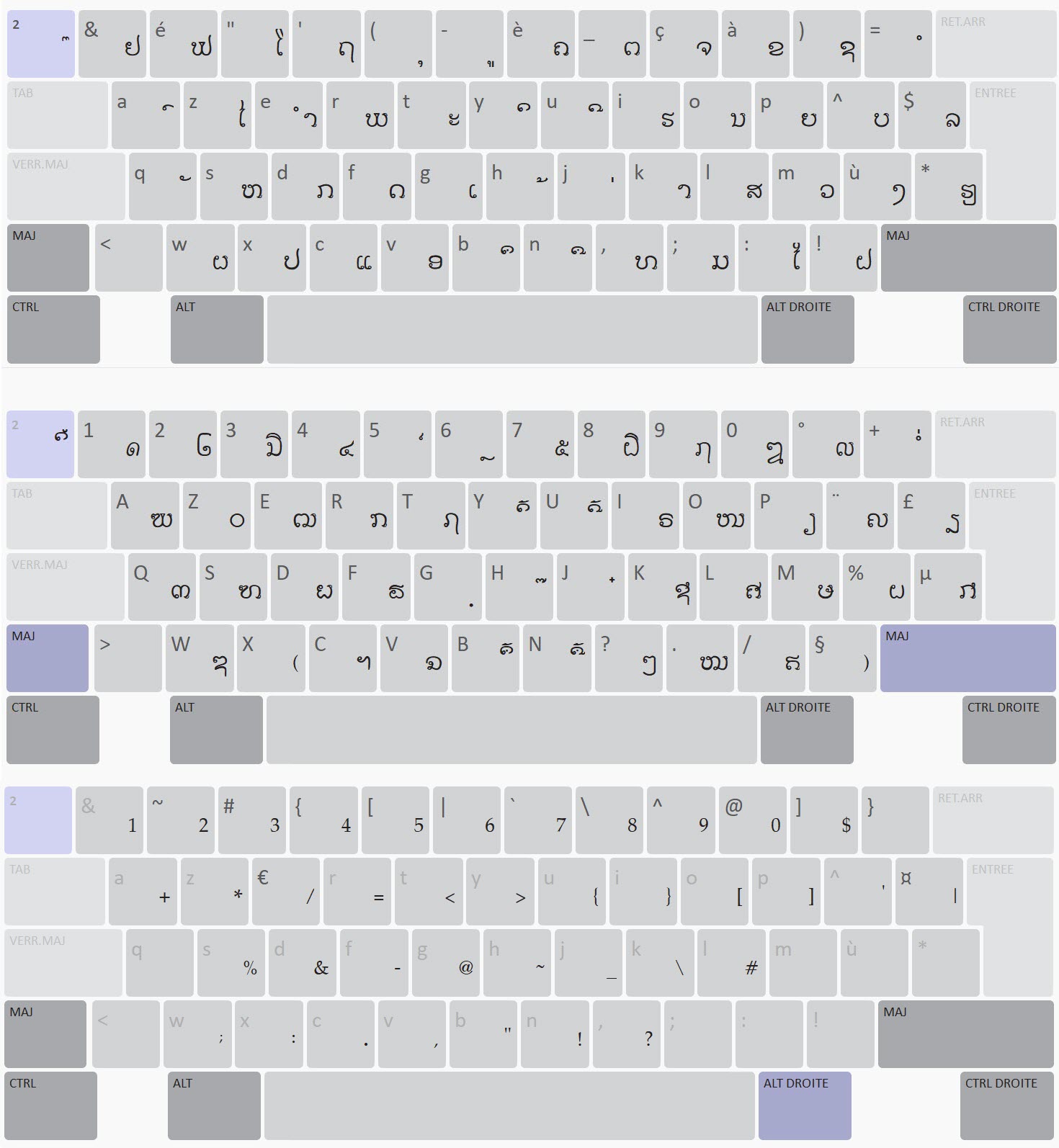 Desktop Keyboard for Lao Pali Extended+  (FULL)